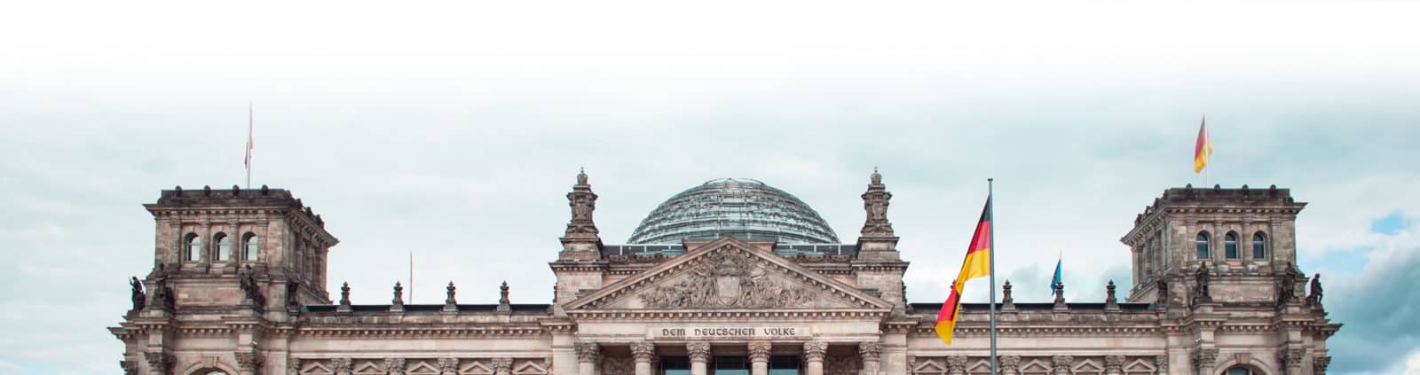 Foto des oberern Teil des Reichstags